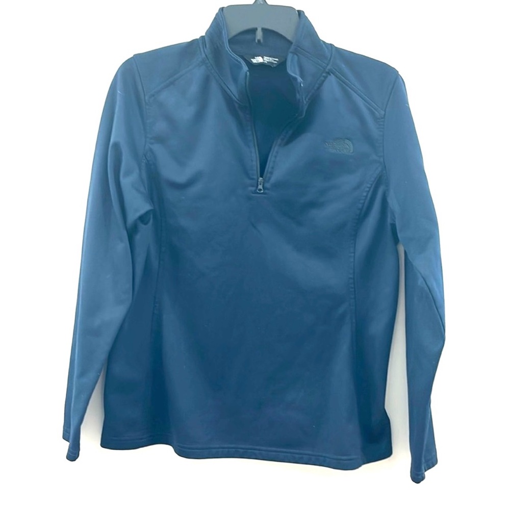 The North Face Navy Zip Up Pullover Sz L